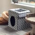 Geometric Grey, Curious Cube Cat Condo for Cat