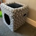 Geometric Grey, Curious Cube Cat Condo for Cat