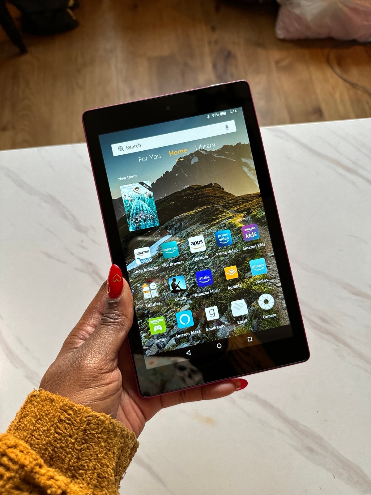 Fire HD 8 Tablet with Alexa (6th Generation), 8 HD Display, 16 GB, Magenta