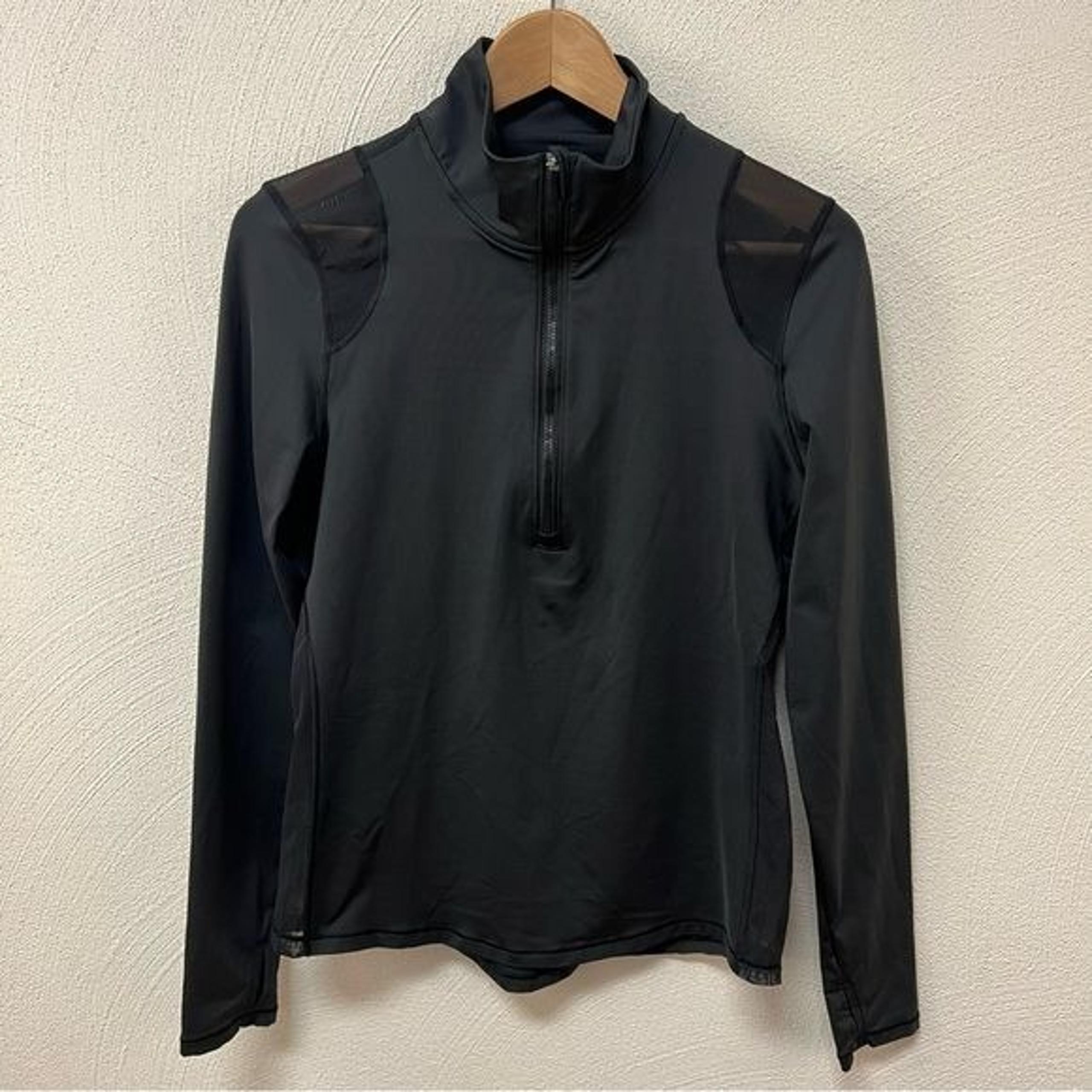 Victoria's Secret Sport Women’s Black 1/2 Zip Jacket with Mesh Details Sz S