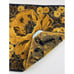 Vintage Bath Towel Set Fieldcrest Black Gold Floral Flowers Rare Wash Cloth Body