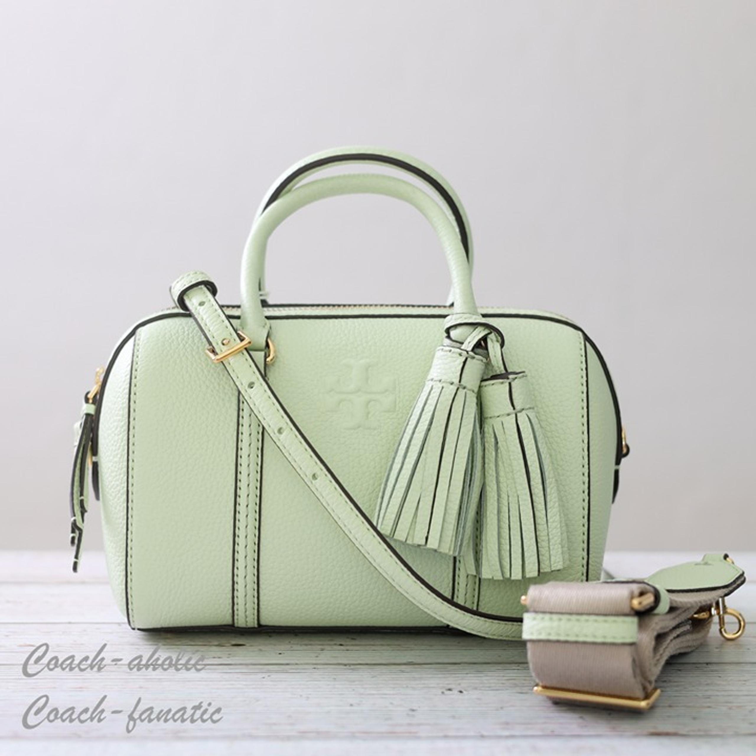 NWT Tory Burch 146449 Thea Mini Satchel Leather Crossbody in Meadow Mist