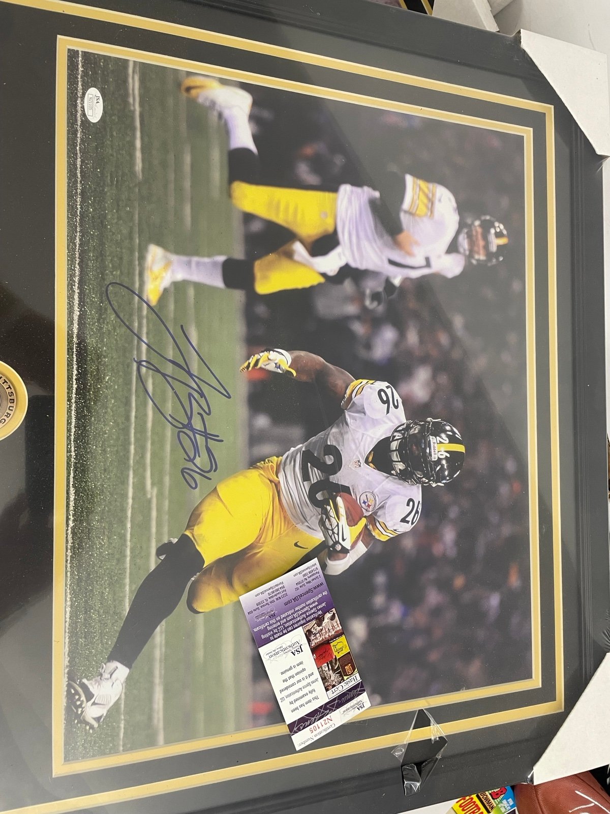 Autographed Steelers framed pictures