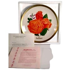Vintage 1979 Sundowner Collectors Plate All-America Rose Series 10.5 3686/9800