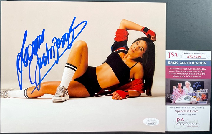 UFC HOF Joanna Jedrzejczyk Signed 8x10 Photo E Autograph MMA Fighter JSA COA