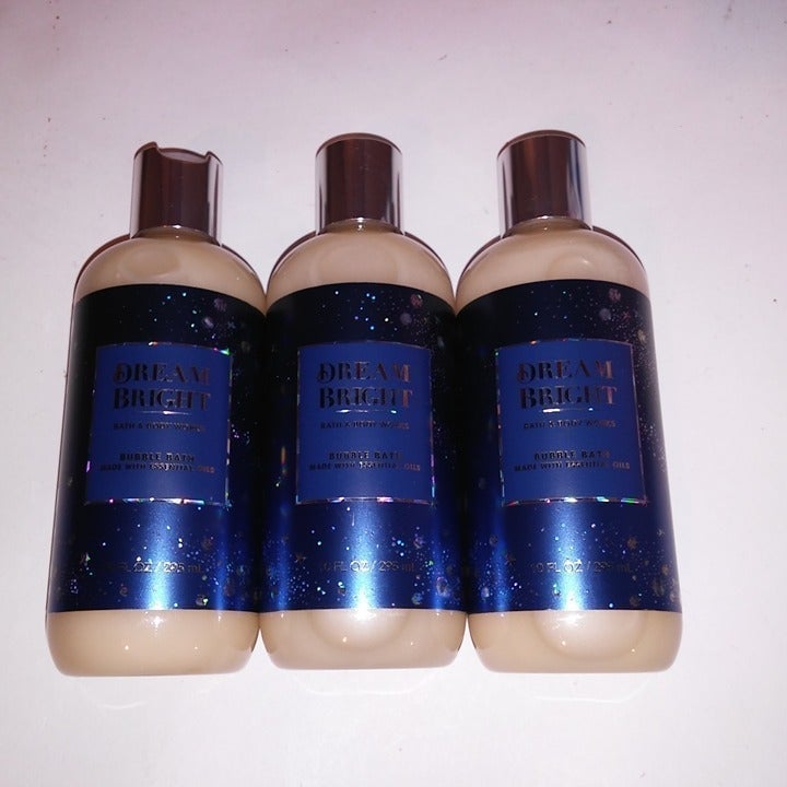Set of 3 Bath and Body Works Bubble Bath Dream Bright With Essential Oils 10oz E