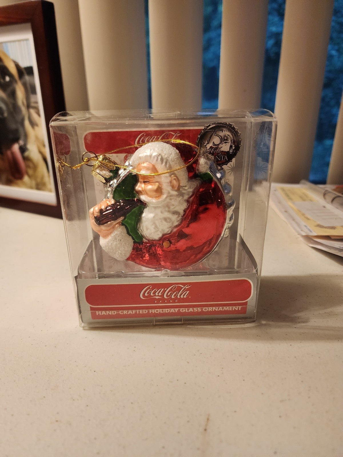 Coca Cola Santa 75th Anniversary Limited Edition Ornament