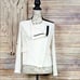 Revolve | Generation Love White & Black Faux Leather Trim Moto Style Jacket