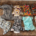 Cloth diapers lot of 8 simplex, smart bottoms, blueberry