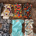 Cloth diapers lot of 8 simplex, smart bottoms, blueberry