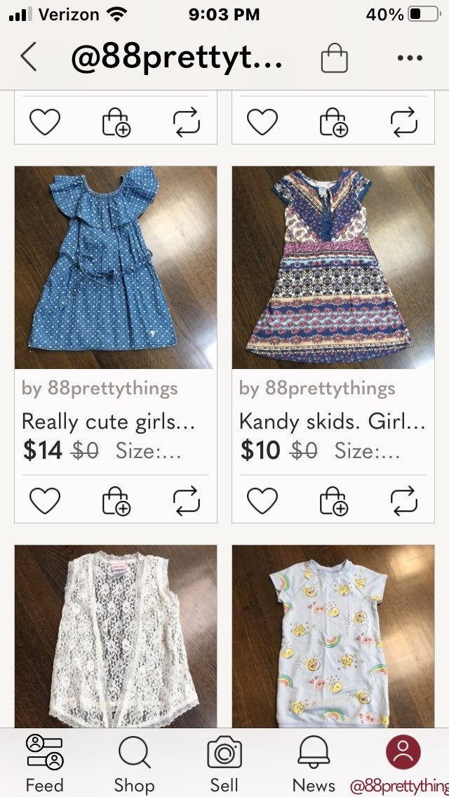 Lots and lots of girls gently clothing
