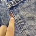 Vintage Levi's Acid Wash Distressed Denim Shorts