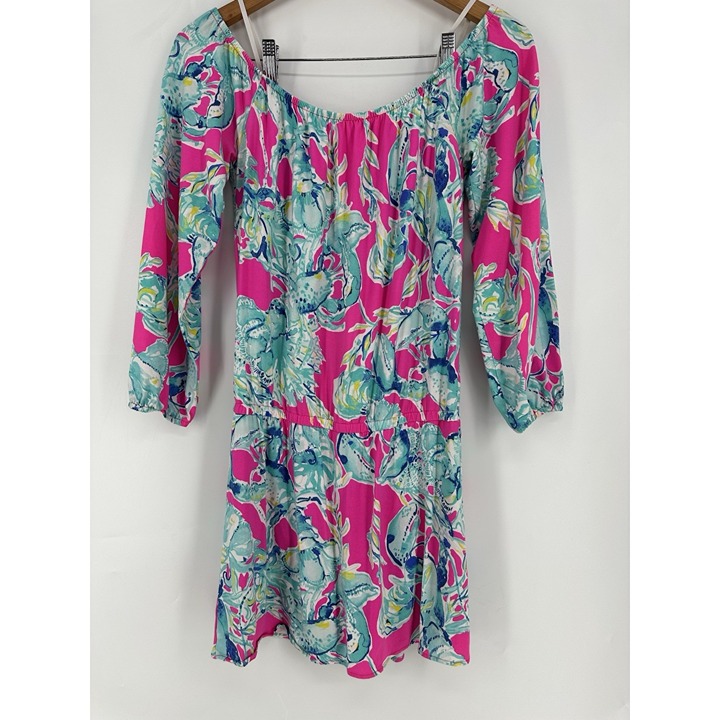 Lilly Pulitzer Lana Skort Romper Womens S Raz Lobster EUC