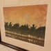 Vintage 80s tropic beach palm trees art print hand signed numbered matted EUC