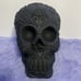 Approximately 14x10x11 New Large Black Calaveras Skull