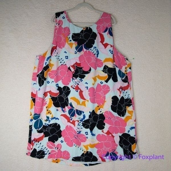 Cooper & Ella Livia Tank Dress In Bloom Print, plus size 4X