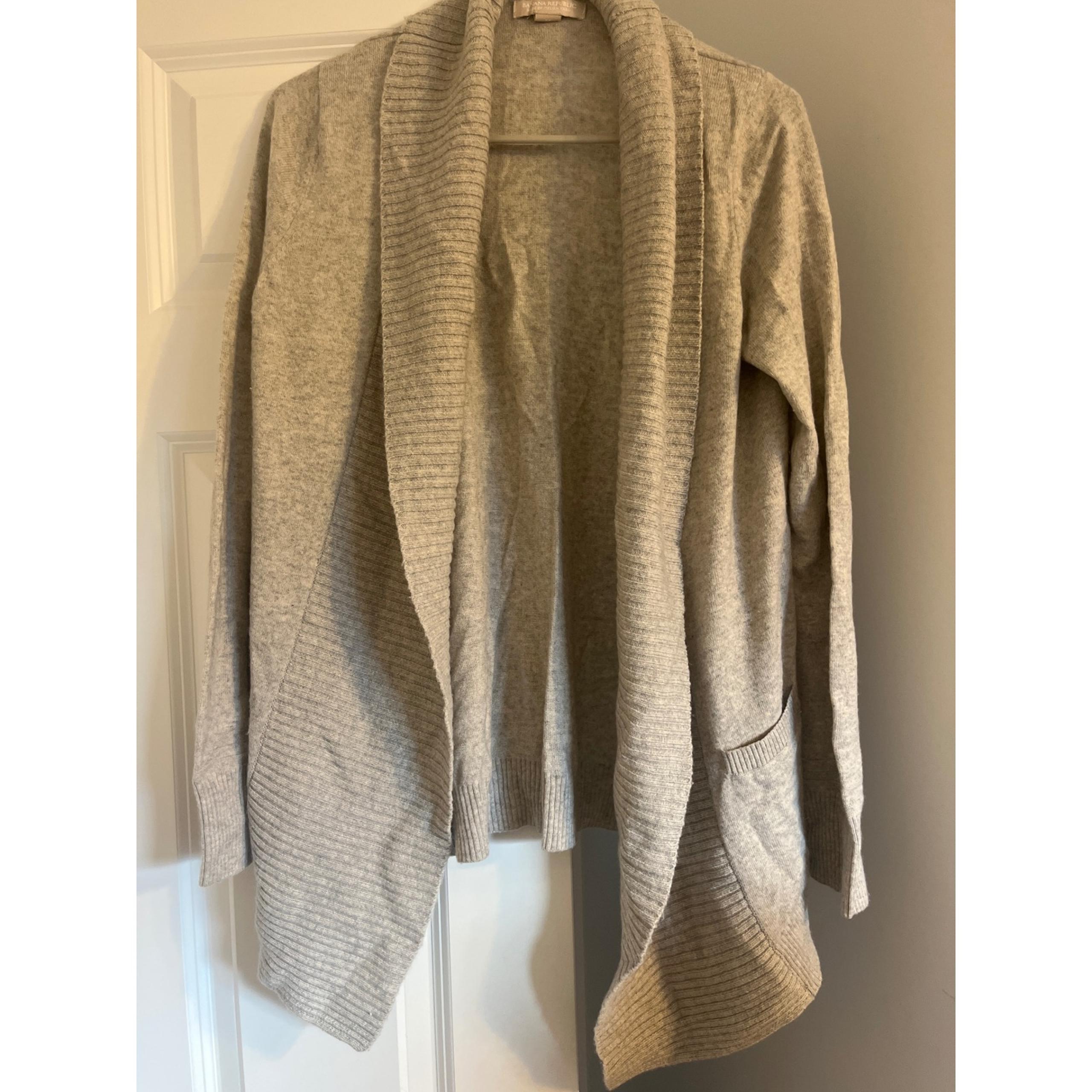 Banana Republic Cardigan Open Front Knit Sweater Drape Lightweight M