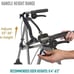 Able Life Space Saver Rollator Lightweight Fold Mobility Walker For Senior