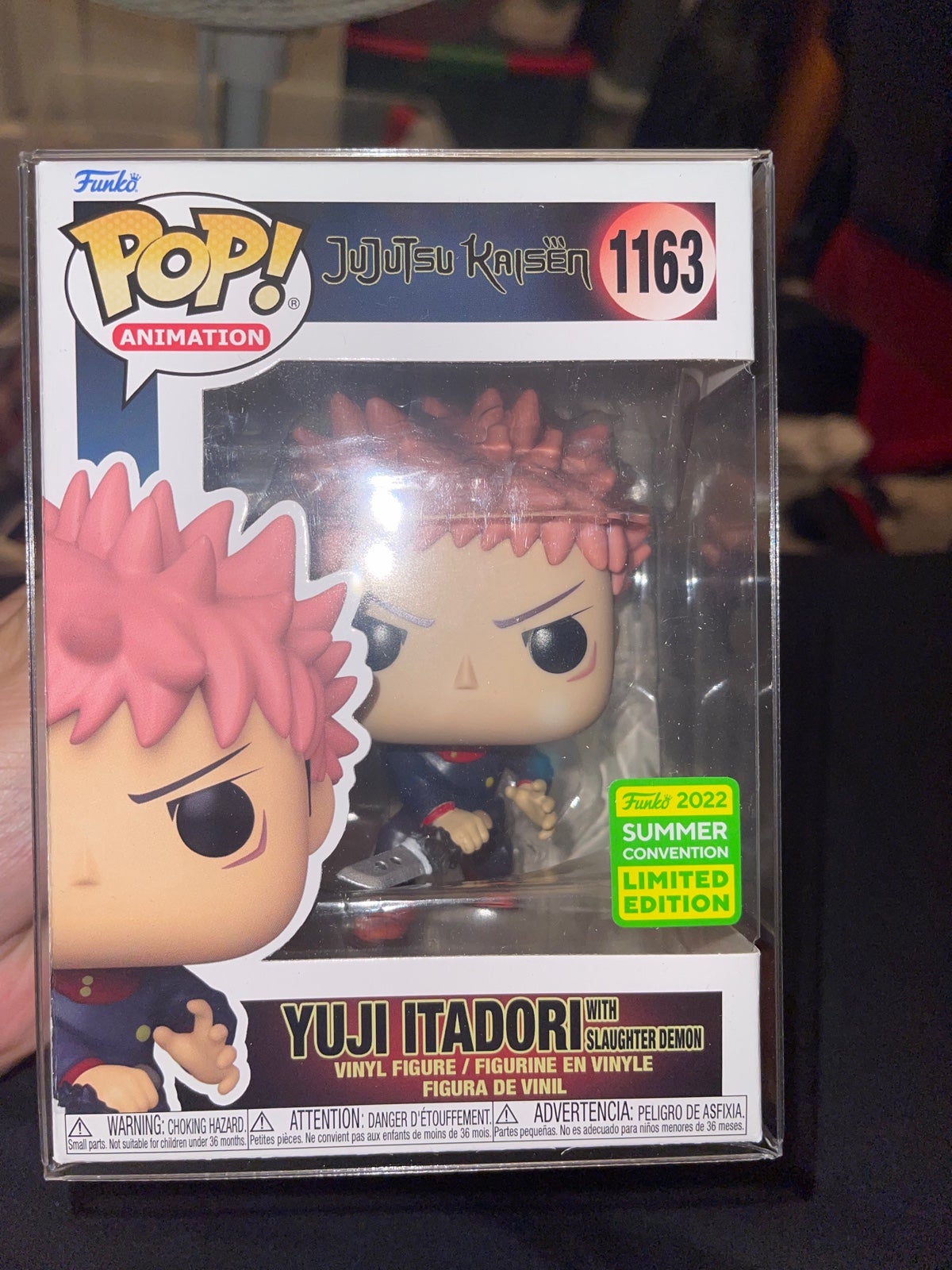 Funko Pop! Jujutsu Kaisen Yuji Itadori #1163 Animation 2022 SDCC Limited Edition