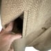 Mackintosh Vintage Tan Herringbone Button Front Trench Wool Pea Coat Size 6 P