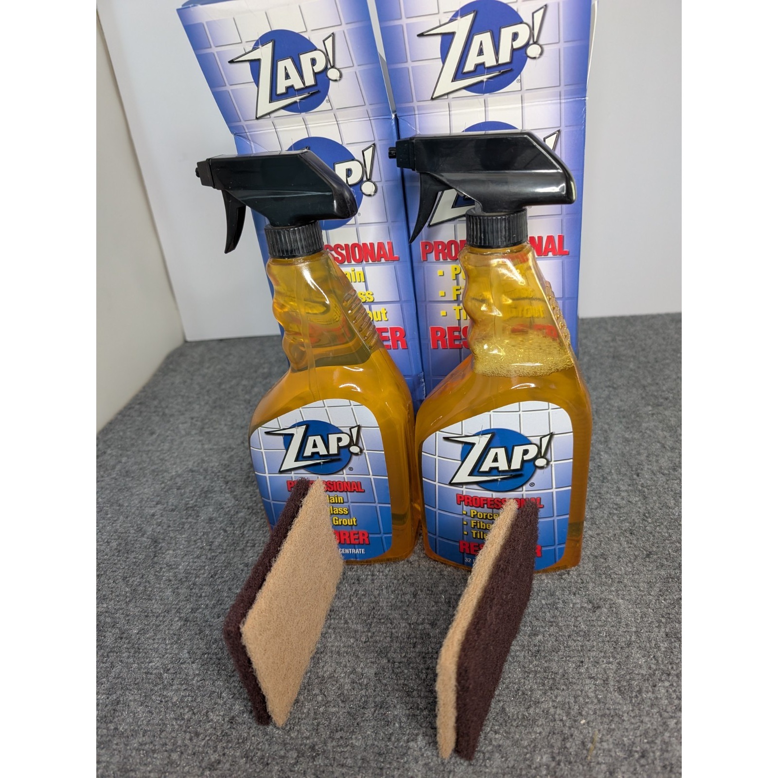 ZAP! Professional Restorer Twin Pack Concentrate 2 - 32oz NOS Lot of 2 READ