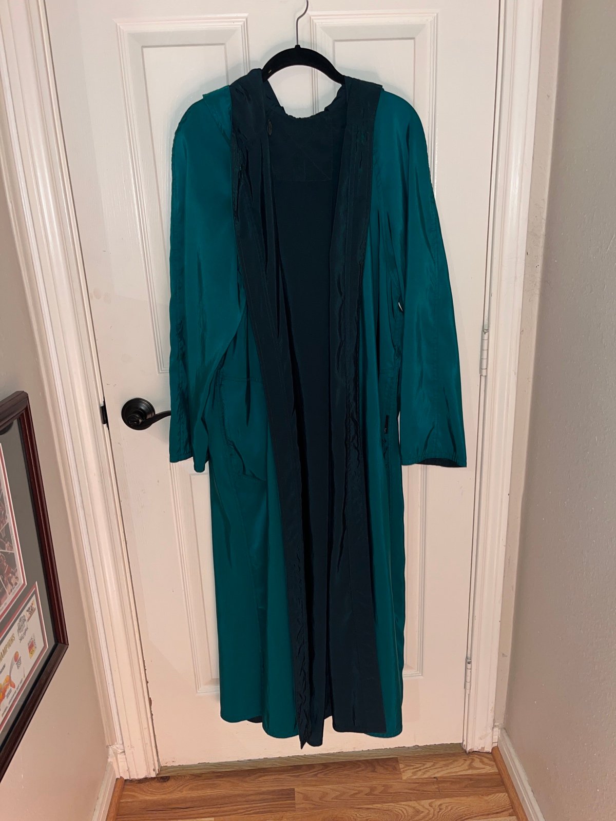 True vintage Sackables reversible hoodie trench