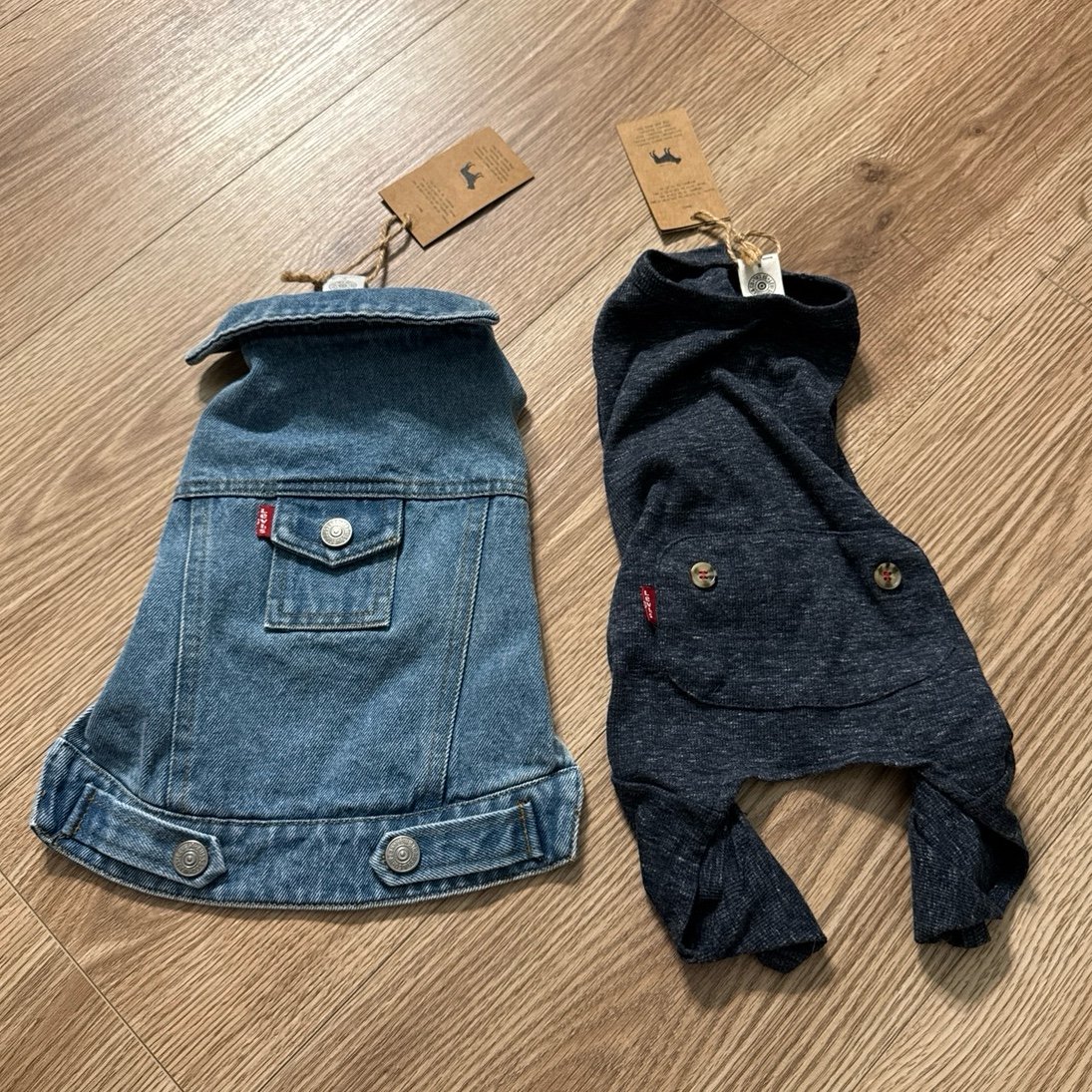 Levi Strauss SM Pet Trucker Jean Jacket & Pajamas NWT