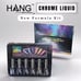 Hang 6 bottle Chrome Liquid Kit 2 - No Lamp Required