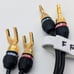 Monster Cable Banana-Spade 24k Gold Contact w/ GearIT 14AWG 90” LONG