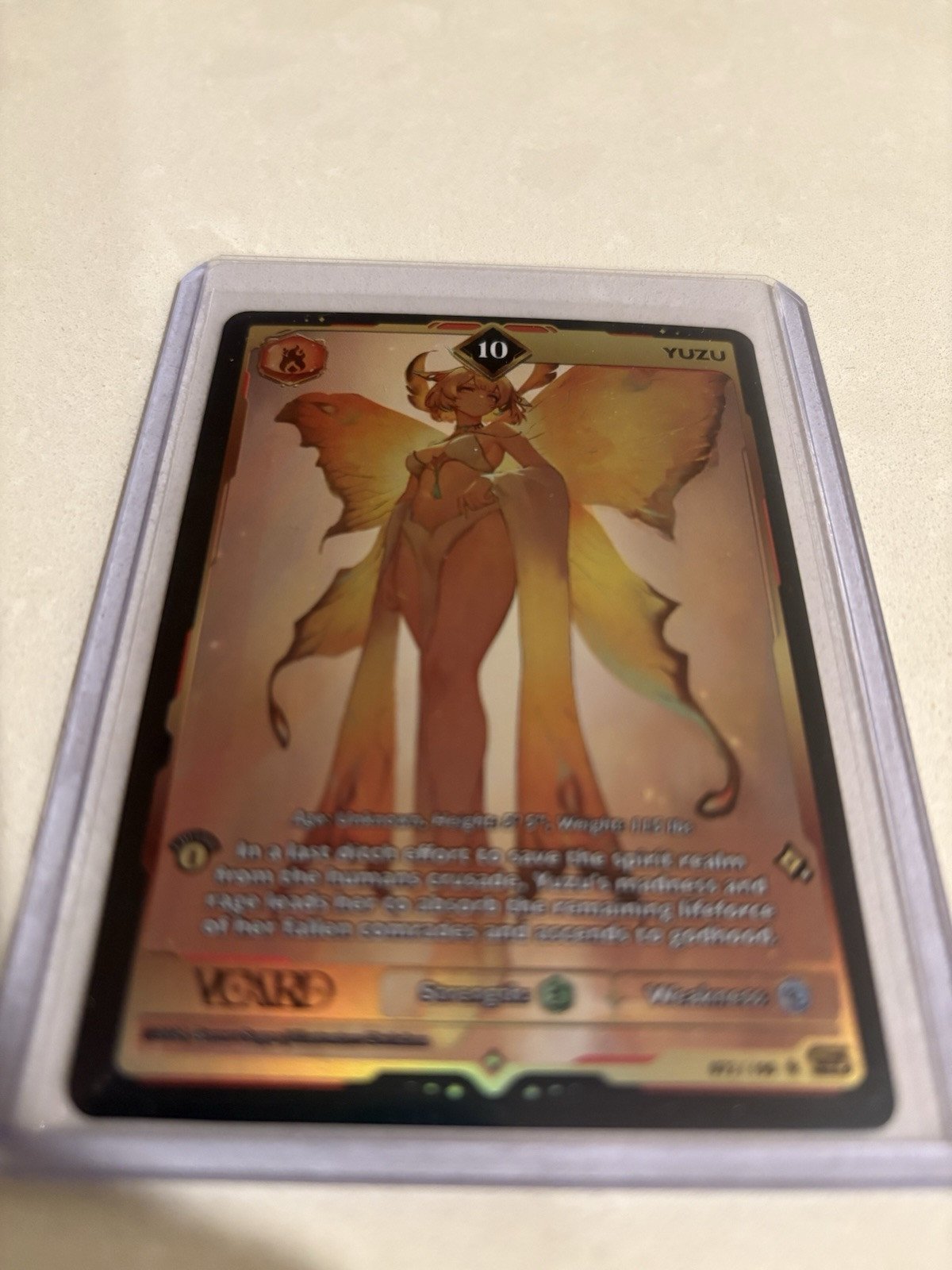 Gamersupps VCARD Rising Stars Limited First Edition Holo 10 Vtuber Yuzu