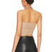 Superdown Avian Strapless Tube Top Taupe XS Rhinestone Nude Revolve 68 NEW