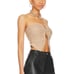 Superdown Avian Strapless Tube Top Taupe XS Rhinestone Nude Revolve 68 NEW