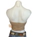 Superdown Avian Strapless Tube Top Taupe XS Rhinestone Nude Revolve 68 NEW