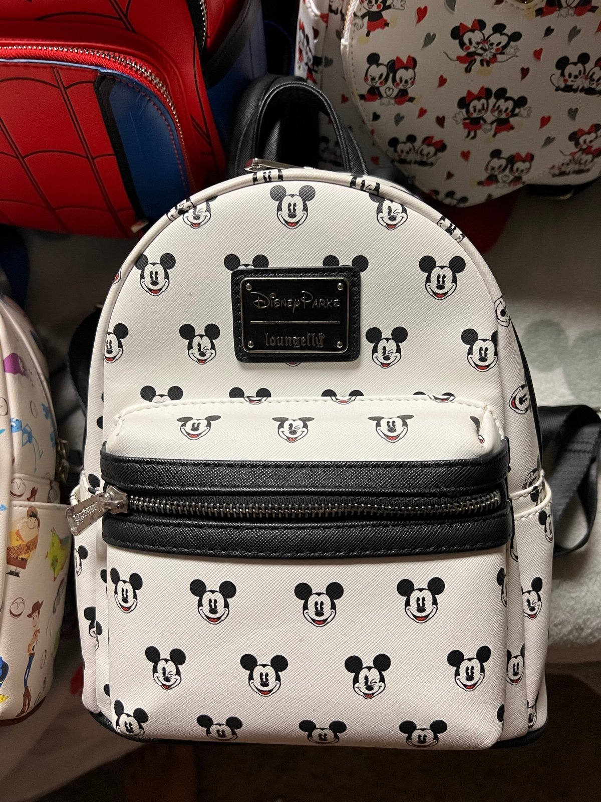 Black and white mickey loungefly