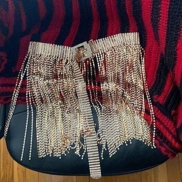 Women’s fashion belt size one size color gold