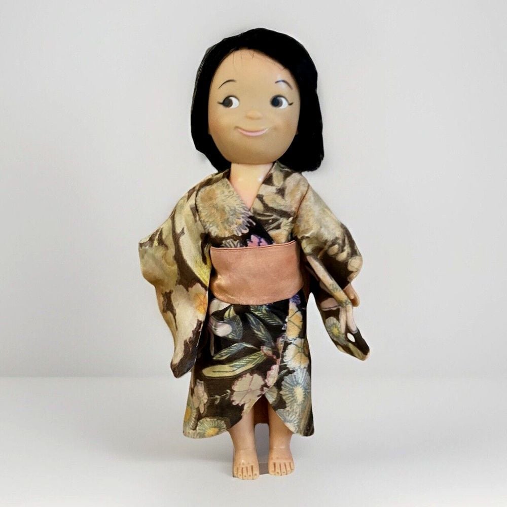 Vintage Disney Pressman It's a small world Doll Japan 8 in 60s Figure World's Fa