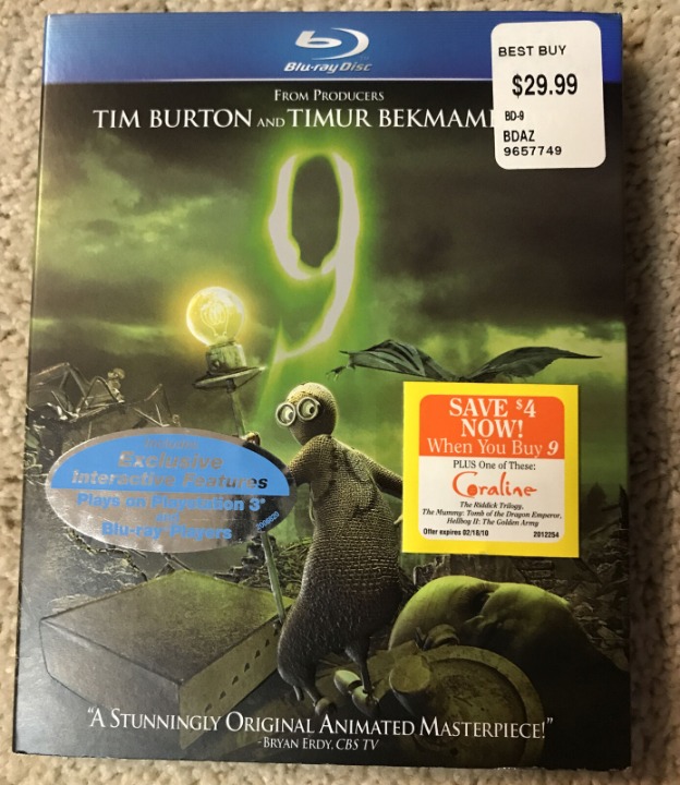 9 (Blu-ray Disc, 2009) W/slip NWT