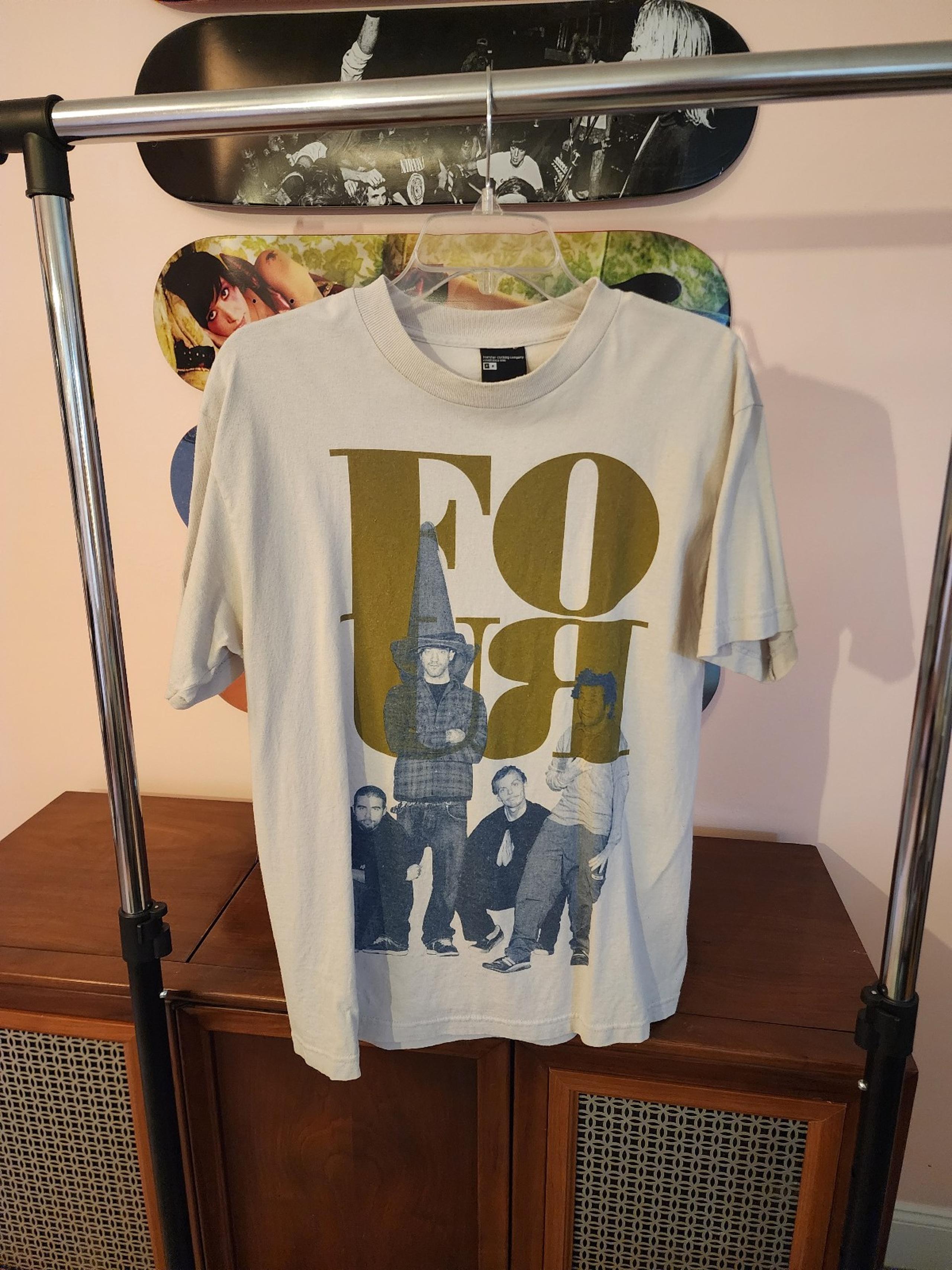 Vtg Men's Y2K Fourstar Clothing Co Rare Skate T-shirt Size M