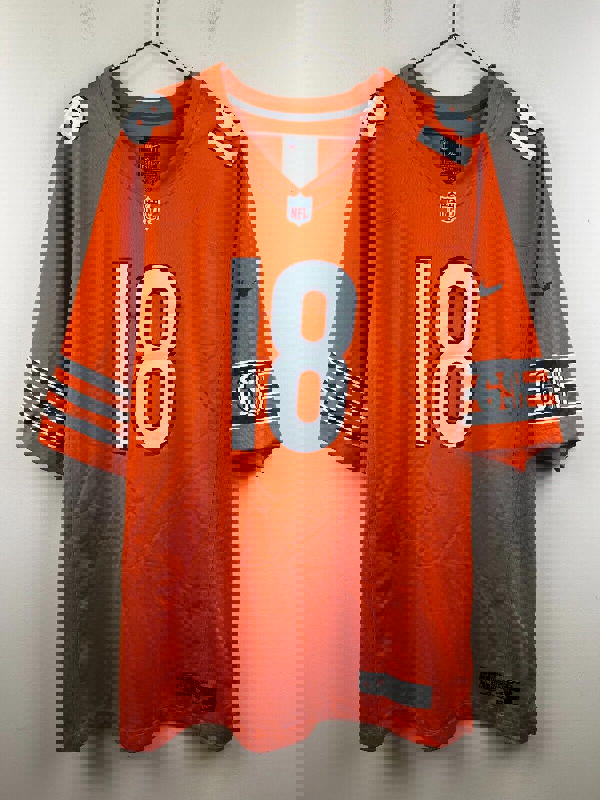 Chicago Bears Williams #18 Nike NFL Jersey Orange Alternate Mens XL New