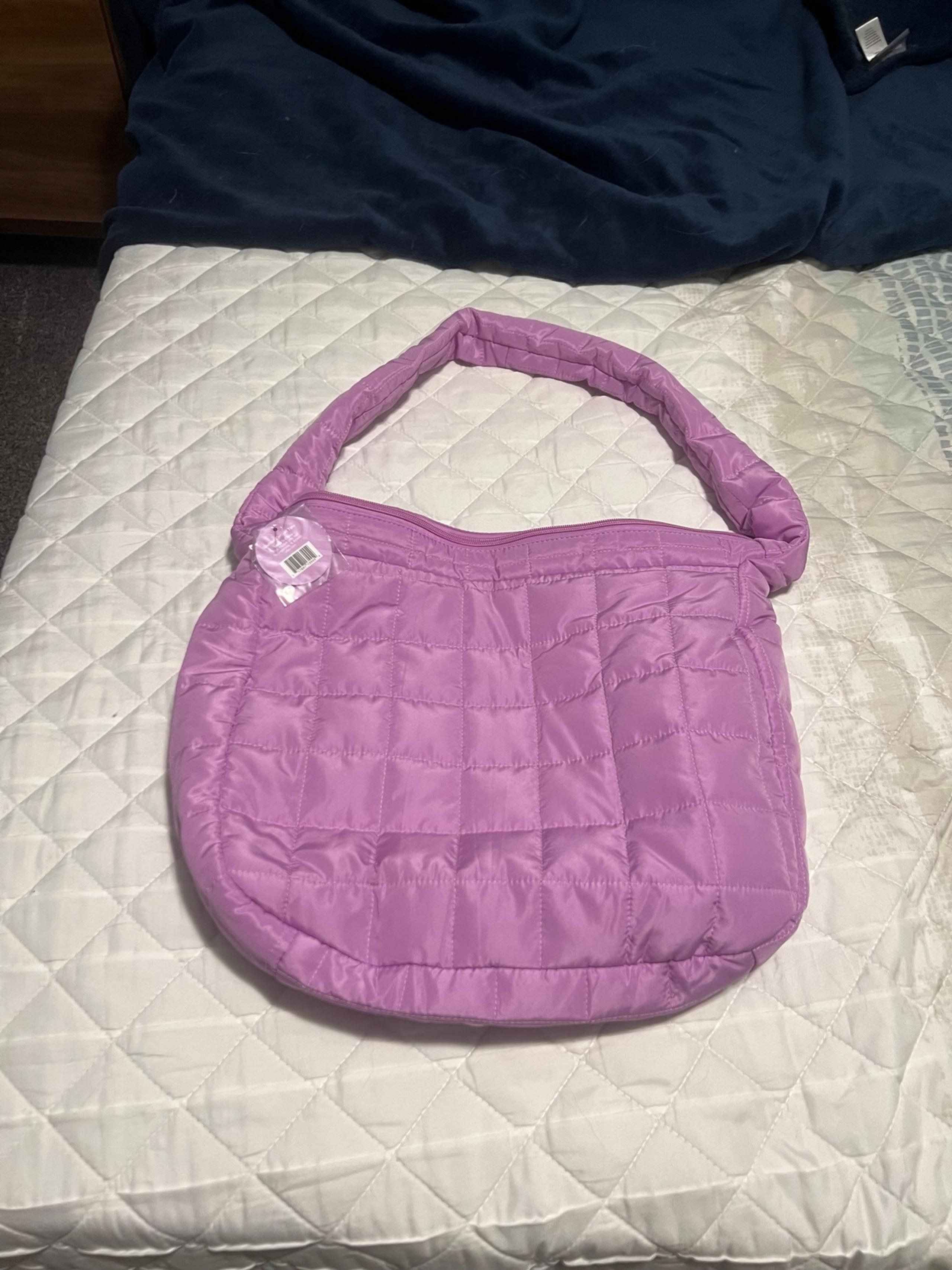 Lavender over the shoulder bag