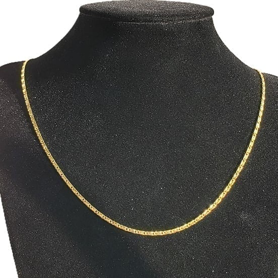 24 Mens 18K Solid Gold Chain Link Necklace 18 Karat Real Authentic Stamped 24in