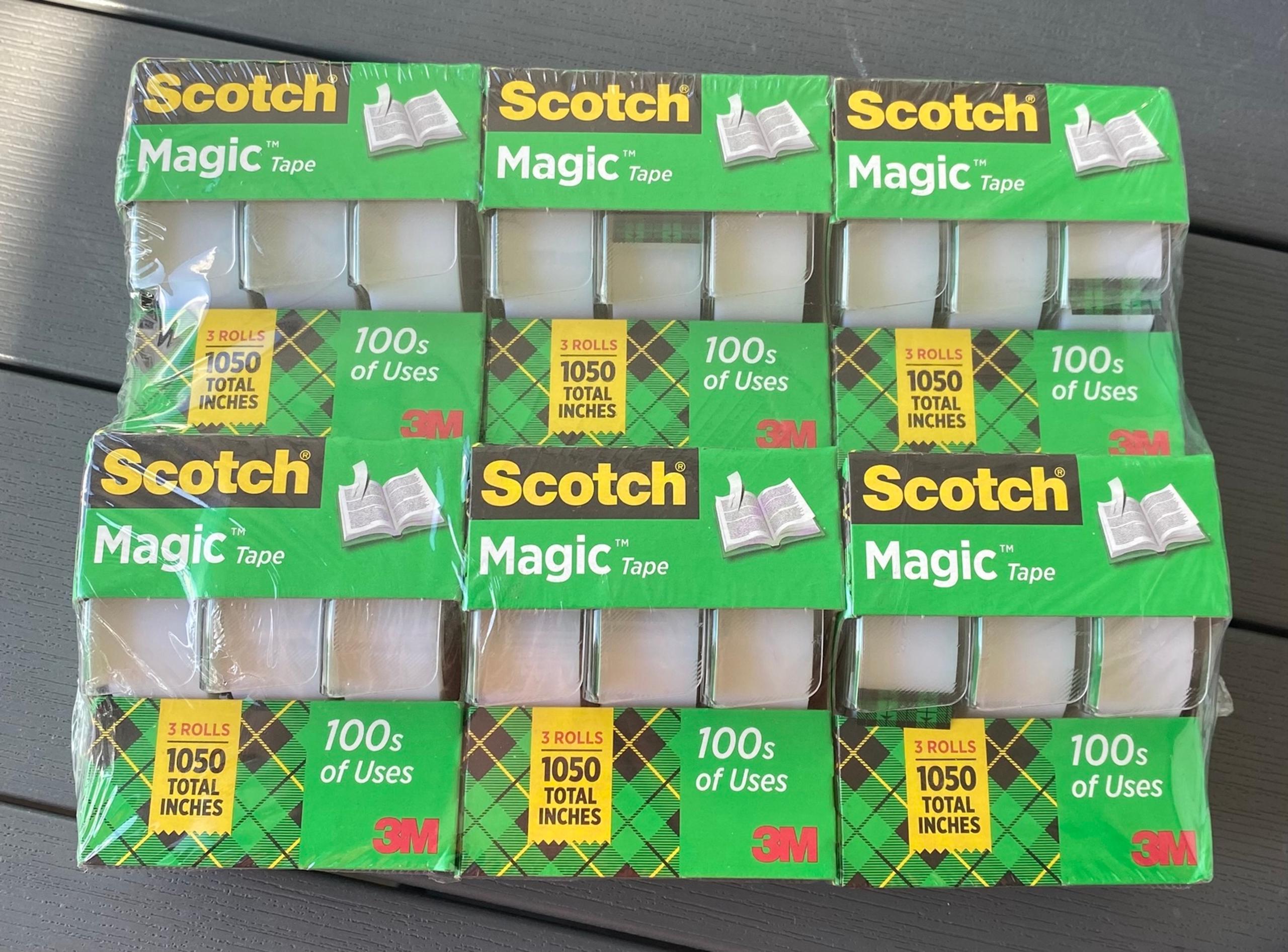 New Scotch Magic Tape Dispensers, 3/4 in. x 350 in., 18 Dispensers/Pack 18 Total