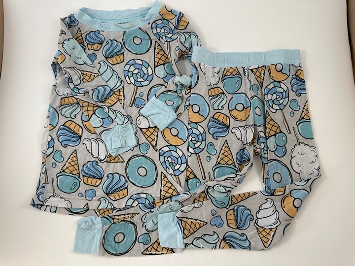 Little Sleepies, 2 Piece PJs, Blue Sweet Treats, 12-18m