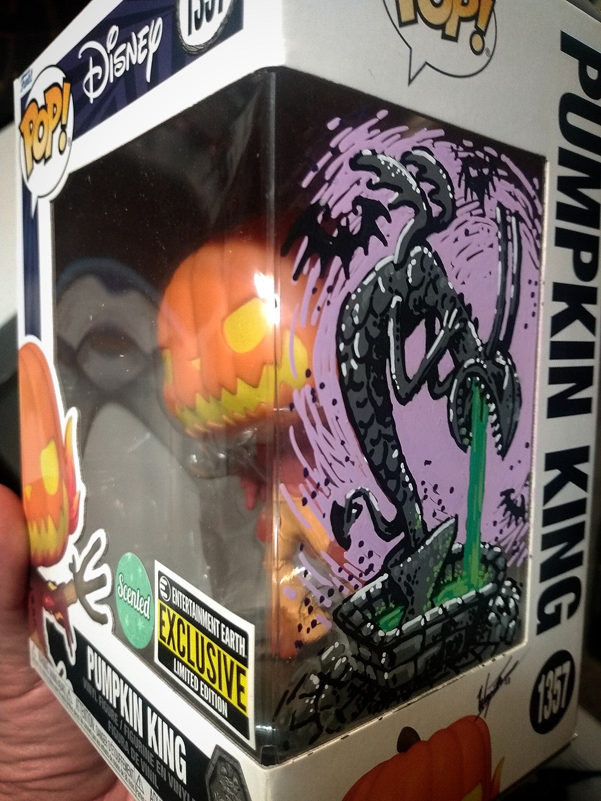 Funko Nightmare Before Christmas Pumpkin King scented *custom art*