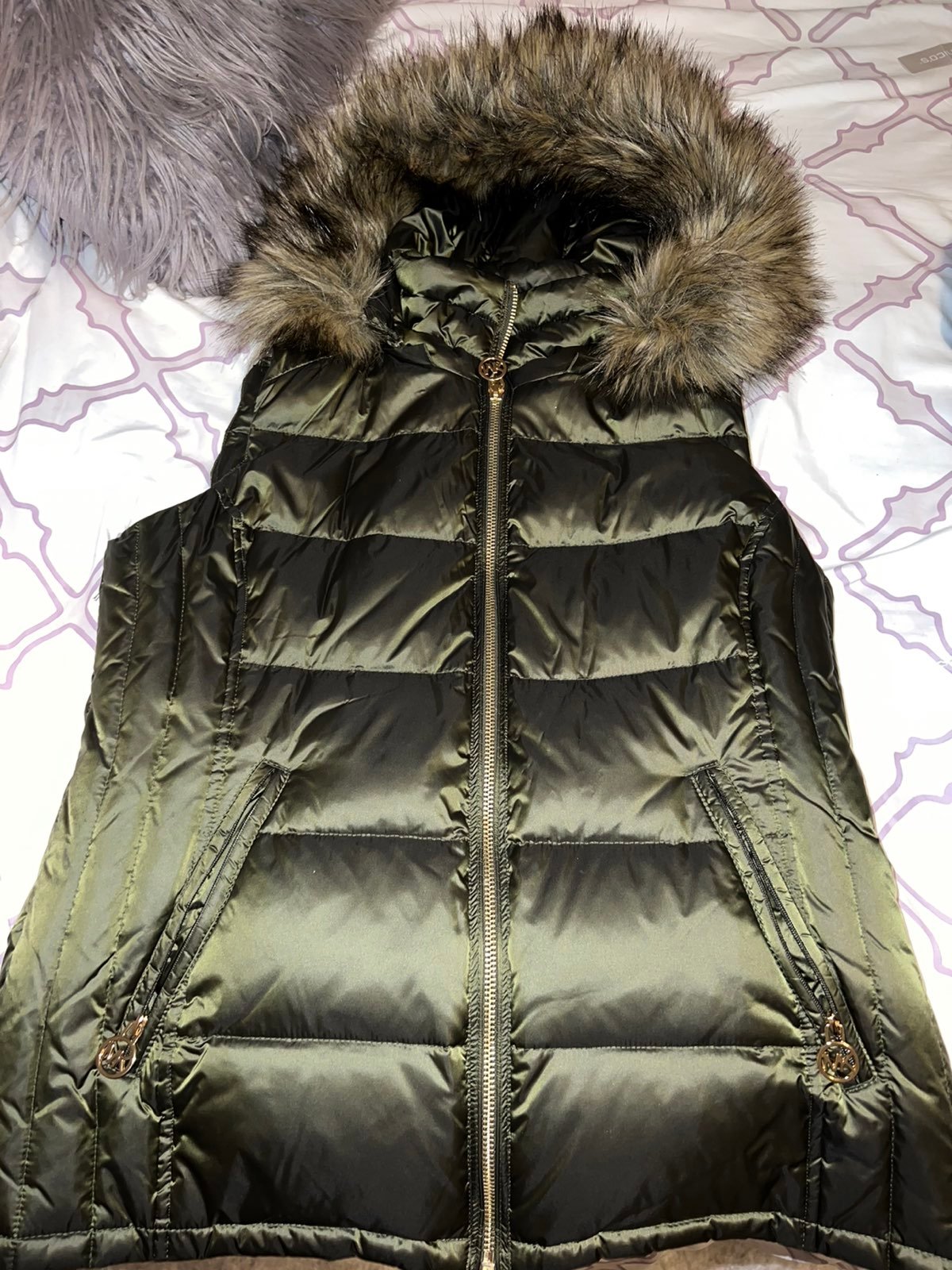 michael kors vest grey