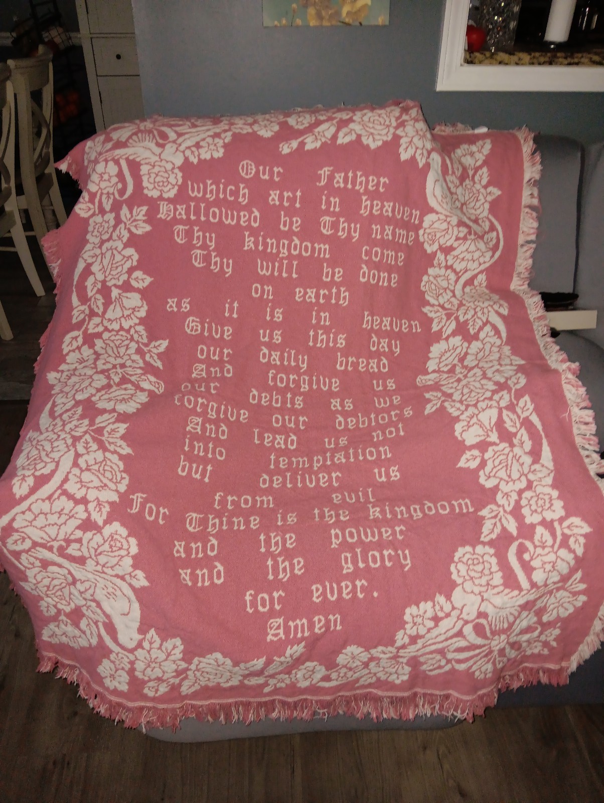 45x65 our father pray blanket