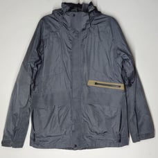 Columbia Titanium Interchange Omni-Tech Hooded Men's Jacket Gray Size M Ski