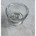 E-Z Brand Clear Glass Eye Wash Primer Cup With EMBOSSED EYES