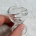 E-Z Brand Clear Glass Eye Wash Primer Cup With EMBOSSED EYES