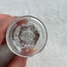 E-Z Brand Clear Glass Eye Wash Primer Cup With EMBOSSED EYES